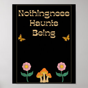 Affiche Néant Existentialisme Nihilisme Philosophie Quo