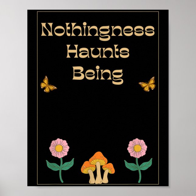 Affiche Néant Existentialisme Nihilisme Philosophie Quo (Devant)