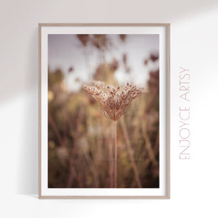 Affiche Neatral chaud automne fleur sauvage ferme murale a