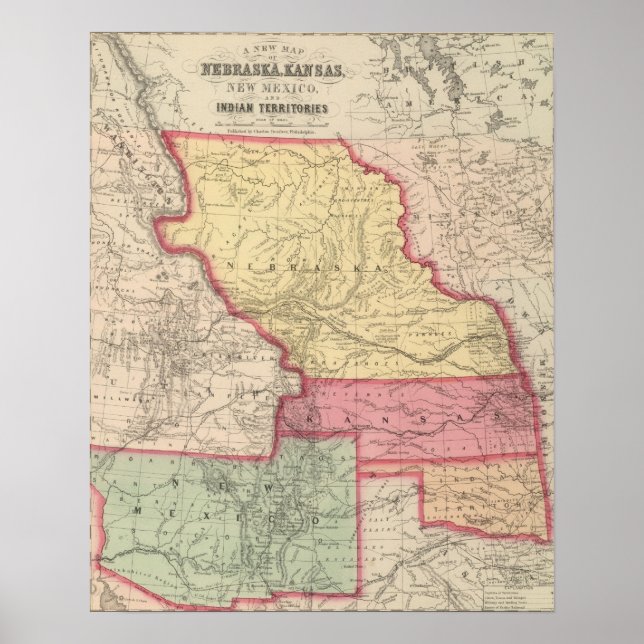Affiche Nebraska, Kansas, New Mexico (Devant)
