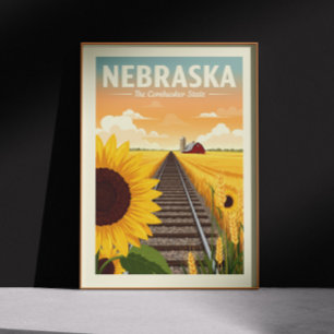 Affiche Nebraska vintage
