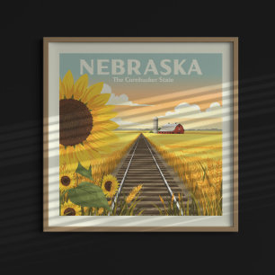 Affiche Nebraska vintage