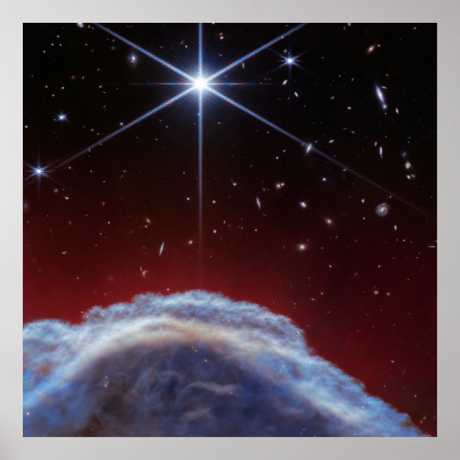 Affiche Nebula à tête de cheval (image NIRCam) (Devant)