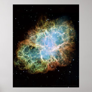 Affiche Nebula du crabe 16x20 (12x18)