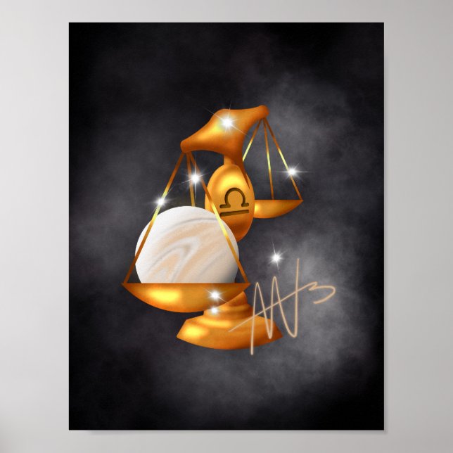 Affiche Nebula Libra Venus Zodiac (Devant)