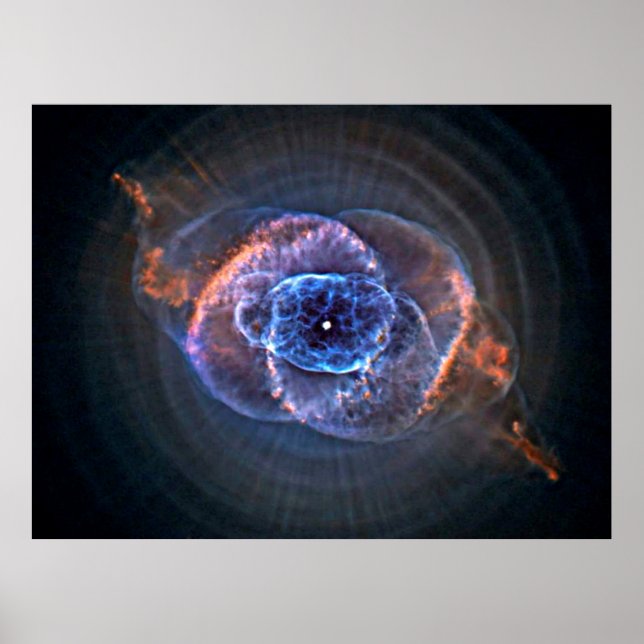 Affiche Nebula oculaire du chat (NGC 6543) Bulle sphérique (Devant)
