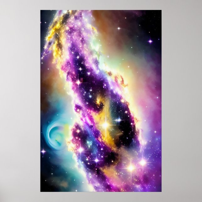 Affiche Nebula Roaring Purple dans la galactique cosmique  (Devant)