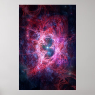 Affiche Nebula rouge