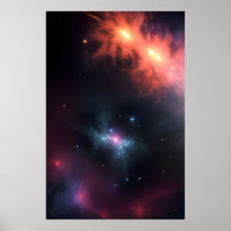 Affiche Nebula stellaire Luminaire cosmique