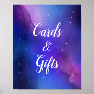 Affiche Nebula violette Art céleste Mariage spatial