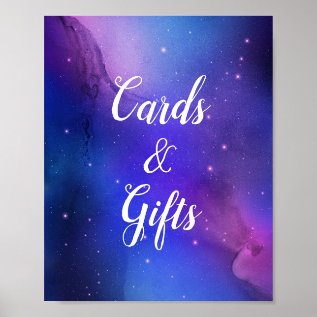 Affiche Nebula violette Art céleste Mariage spatial (Devant)