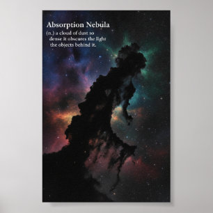 Affiche Nébuleuse d'absorption Sombre Astronomie Galaxie E
