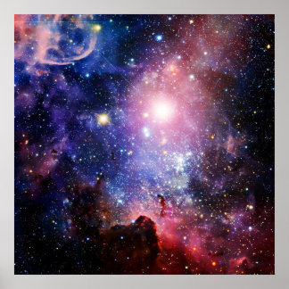 Affiche nébuleuse de galaxie cool