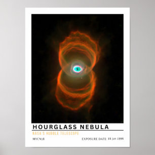 Affiche Nébuleuse de l'Heure de Verre Éducation Spatiale