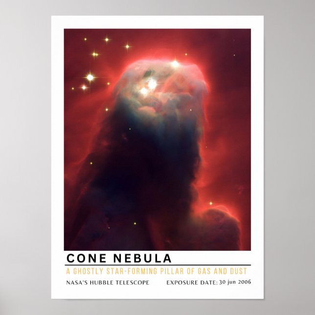 Affiche Nébuleuse du Cône Éducation Spatiale (Devant)