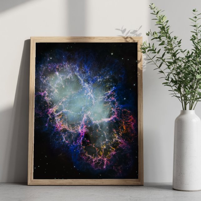 Affiche Nébuleuse du Crabe arc-en-ciel 8x10 (Rainbow Crab Nebula 8x10 Poster)