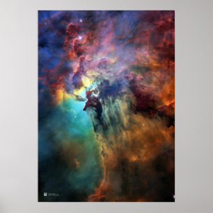Affiche Nébuleuse du lagon - Télescope spatial Hubble de l