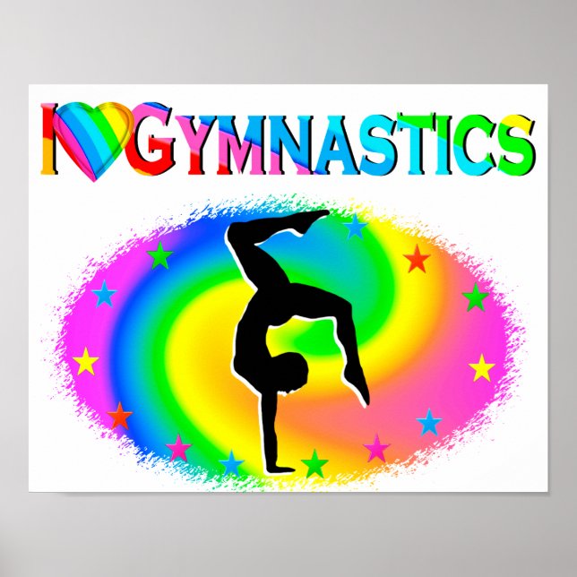 AFFICHE NÉE POUR ÊTRE UN CHAMPION DE GYMNAST (Devant)