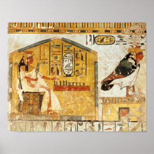 Affiche Nefertari jouant le senet