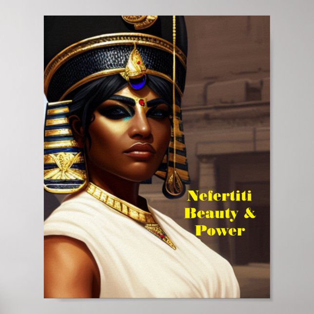 Affiche Nefertiti, Beauté & Puissance (Devant)
