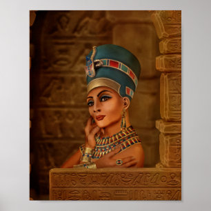 Affiche Nefertiti - Neferneferuaten la reine égyptienne