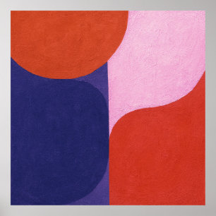 Affiche "Négociation couleur" Art Abstrait coloré