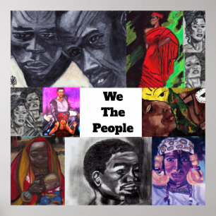Affiche NEGRO NOUS L'affiche PEOPLE COLLAGE