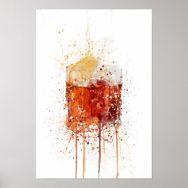 Affiche Negroni Cocktail (Devant)