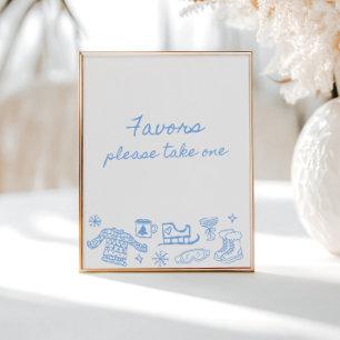 Affiche Neige dans l'amour Faveurs Whimsical