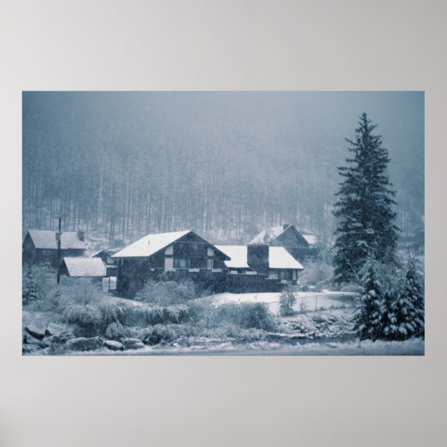 Affiche Neige Dans Les Imprimés En Aspen (Devant)