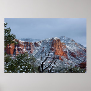 Affiche Neige dans Sedona Arizona 2812