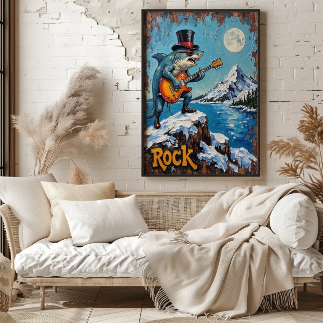 Affiche Neige déchiquetante, Grooves océaniques (Créateur téléchargé)