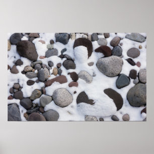 Affiche Neige et rochers, Parc national du mont Rainier 2