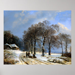 Affiche Neige hivernale