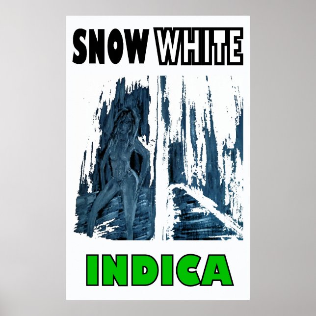 AFFICHE NEIGE INDIQUE BLANC (Devant)