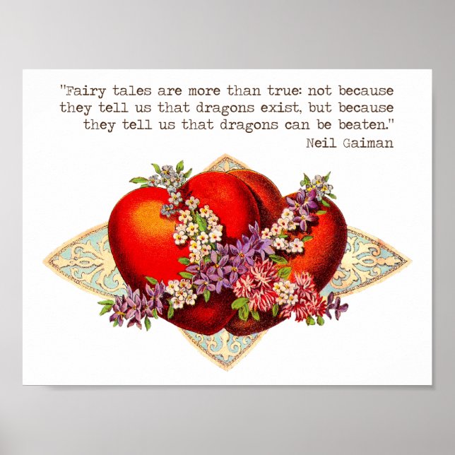 Affiche Neil Gaiman Citation (Devant)