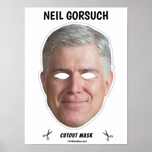 Affiche NEIL GORSUCH Masque Halloween
