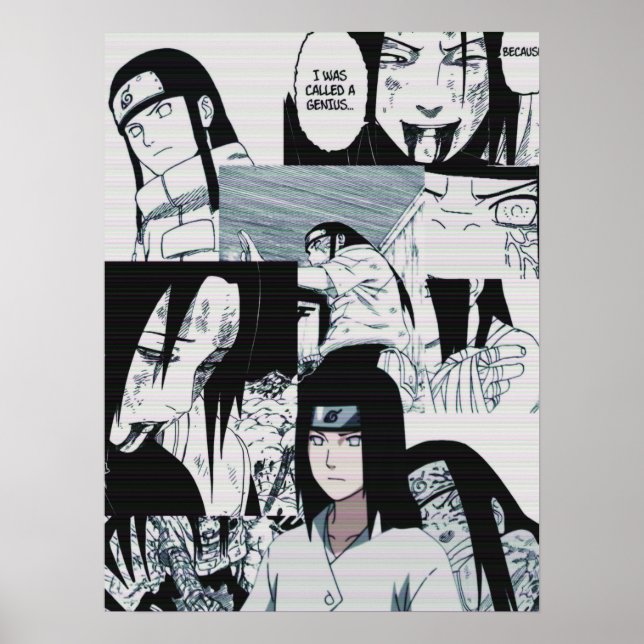 Affiche neji hyuga (Devant)