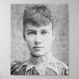 Affiche Nellie Bly - première journaliste américaine -