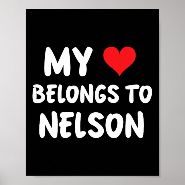 Affiche Nelson - Mon Coeur Appartient À Nelson - Amour (Devant)