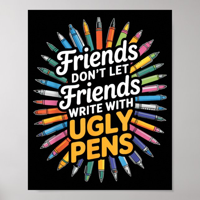 Affiche N'encouragez pas vos amis à écrire (Devant)