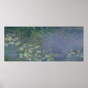 Affiche Nénuphars de Claude Monet : Matin, 1914-18