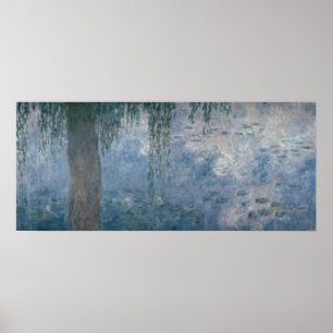 Affiche Nénuphars de Claude Monet   : Saules pleurants,