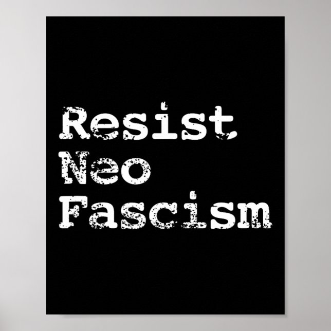 Affiche Neo Fascisme Anti Trump Anti Bolsonaro Cadeaux #2 (Devant)