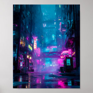 Affiche Néon après minuit