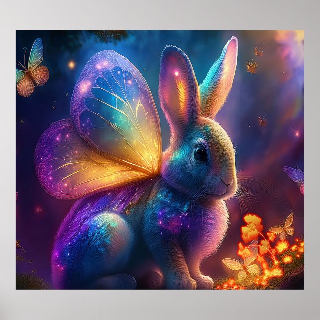 Affiche Neon Bunny (Devant)