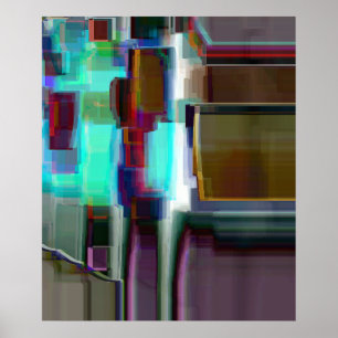 Affiche "Neon" Digital Abstrait Art