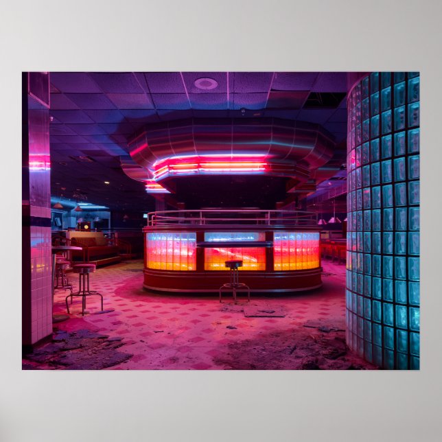 Affiche Neon Diner (Devant)