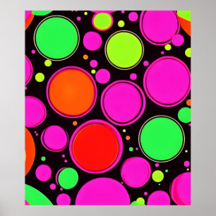 Affiche Neon Dot