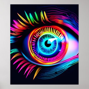 Affiche Neon Eye Dream